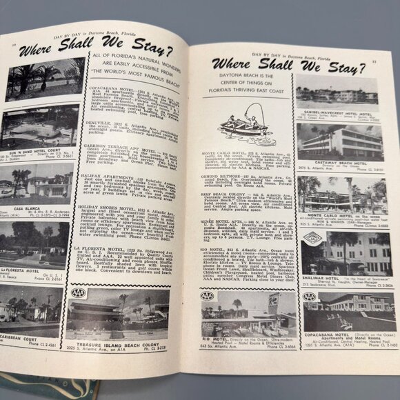 Vintage Florida Silver Springs Daytona Beach Tourist Booklets 1958 Travel Guides - Picture 5 of 6
